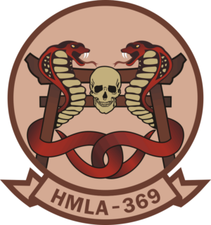 HMLA-369 Marine Light Attack Helicopter Squadron Decal