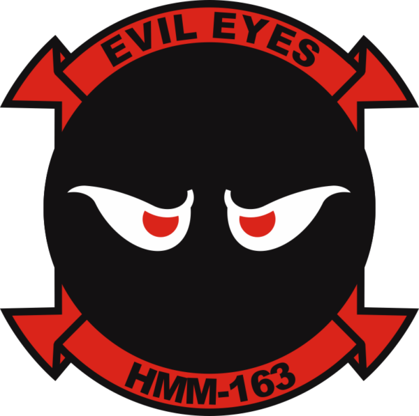 HMM-163 Marine Medium Helicopter Squadron Decal