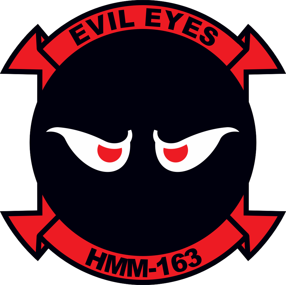 HMM-163 Marine Medium Helicopter Squadron Decal