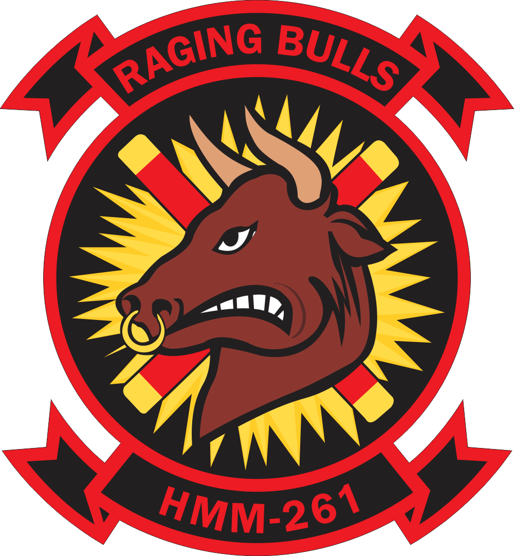 HMM-261 Marine Medium Helicopter Squadron Decal