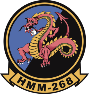 HMM-268 Marine Medium Helicopter Squadron Decal