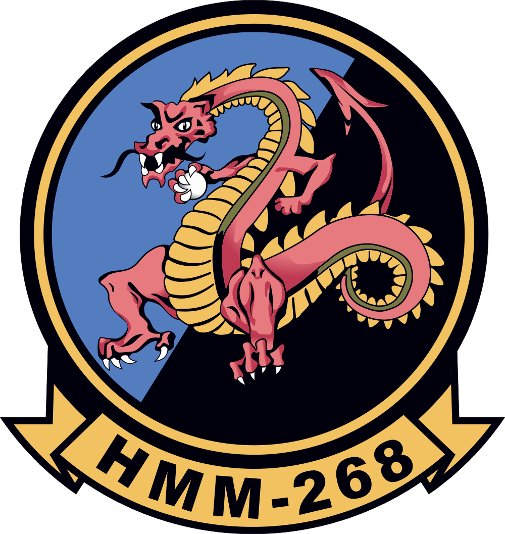 HMM-268 Marine Medium Helicopter Squadron Decal