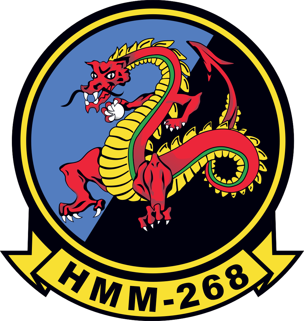 HMM-268 Marine Medium Helicopter Squadron (v2) Decal