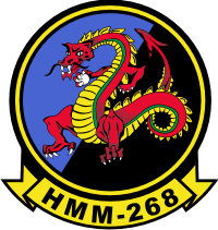 HMM-268 Marine Medium Helicopter Squadron (v2) Decal