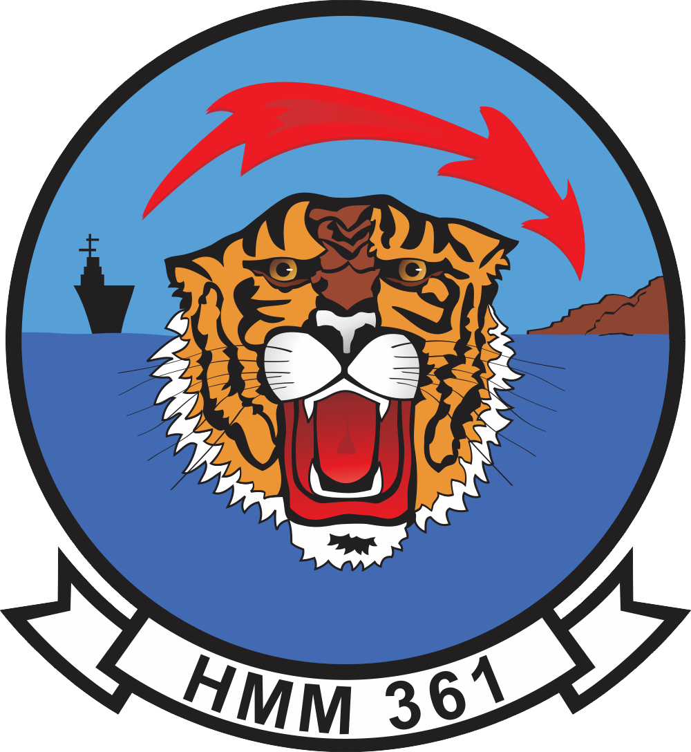 HMM-361 Marine Medium Helicopter Squadron Decal