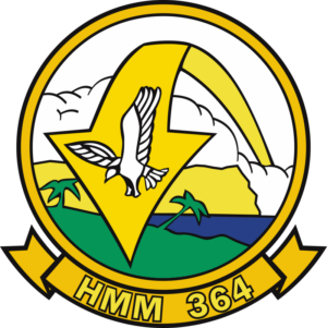 HMM-364 Marine Medium Helicopter Squadron Decal