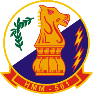 HMM-561 Marine Medium Helicopter Squadron Decal