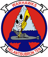 HS-10 Helicopter Anti-Submarine Squadron 10 Warhawks Decal