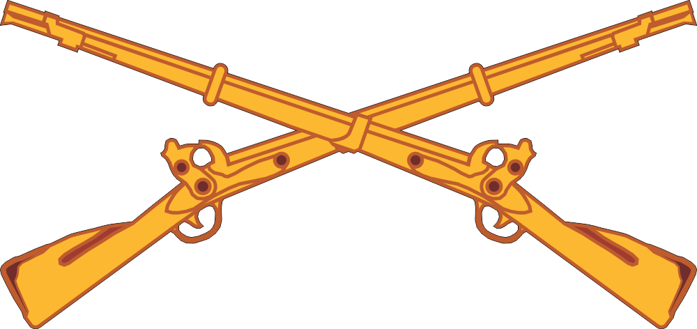 Infantry (Gold) Decal