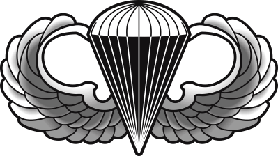 Jump Wings (Dark Gray) Decal - Military Graphics