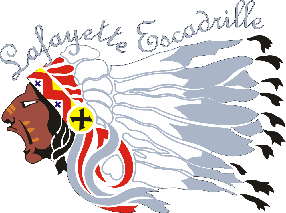Lafayette Escadrille with Text (Left) Decal