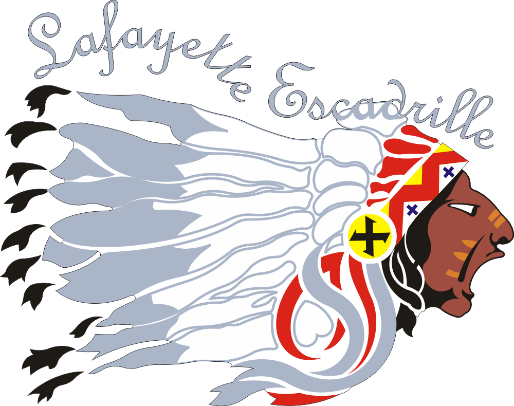 Lafayette Escadrille with Text (Right) Decal