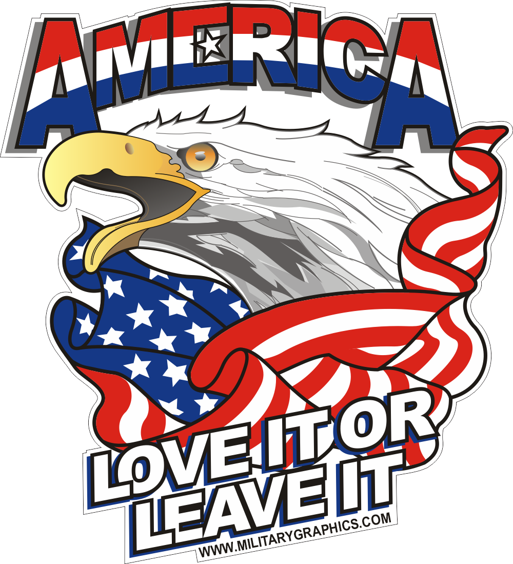 America – Love It or Leave It Decal