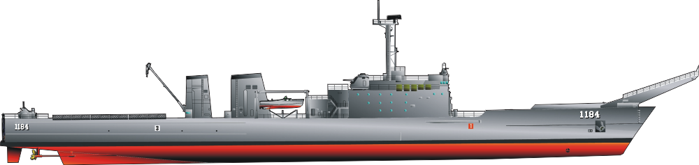 Newport Class Tank Landing Ship LST Decal