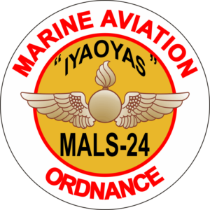 MALS-24 Marine Aviation Logistics Squadron 24 Ordnance Decal