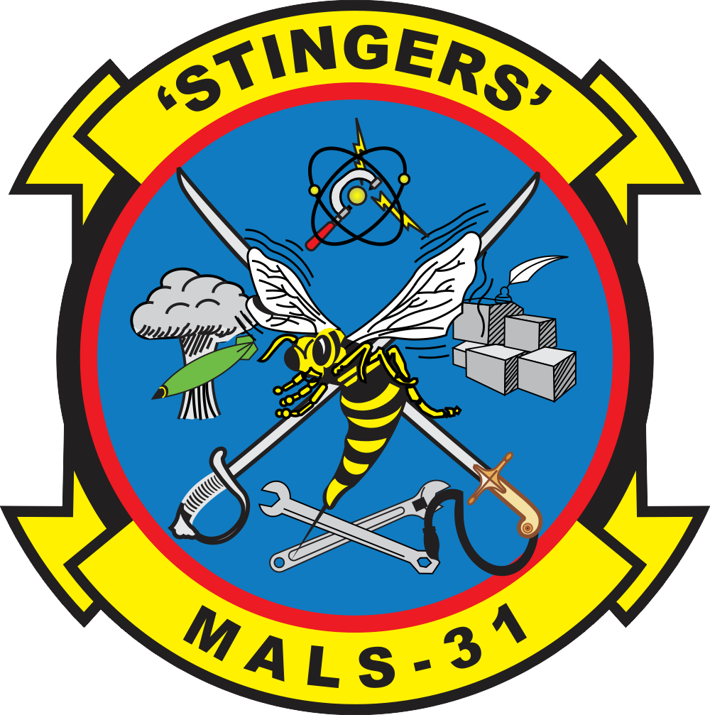 MALS-31 Marine Aviation Logistics Squadron 31 Decal