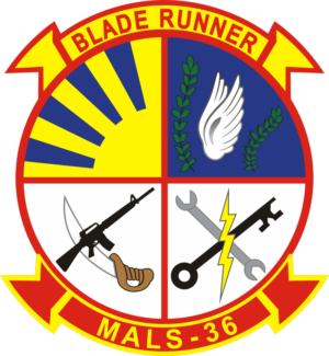 MALS-36 Marine Aviation Logistics Squadron 36 Decal