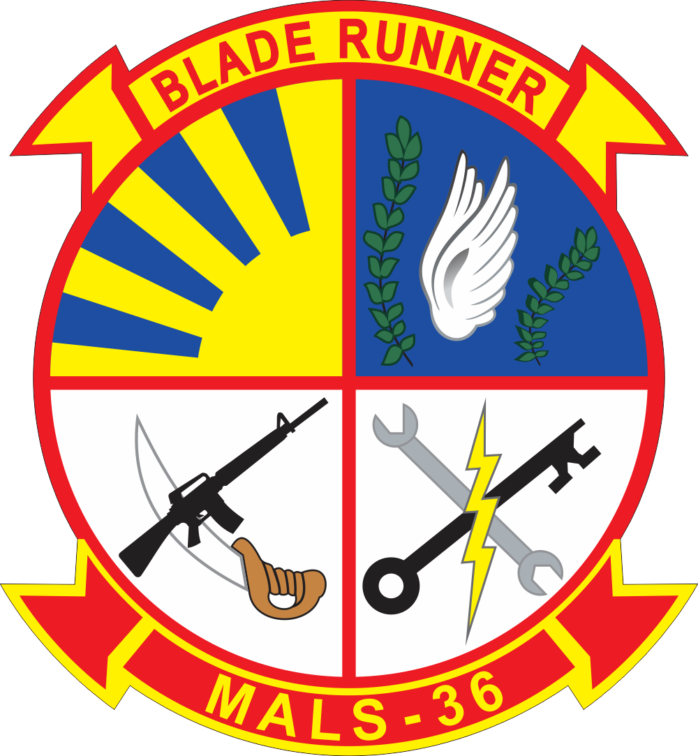 MALS-36 Marine Aviation Logistics Squadron 36 Decal