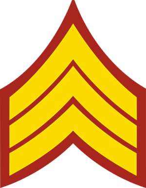 E-4 SGT Sergeant Pre-1959 (Gold) Decal