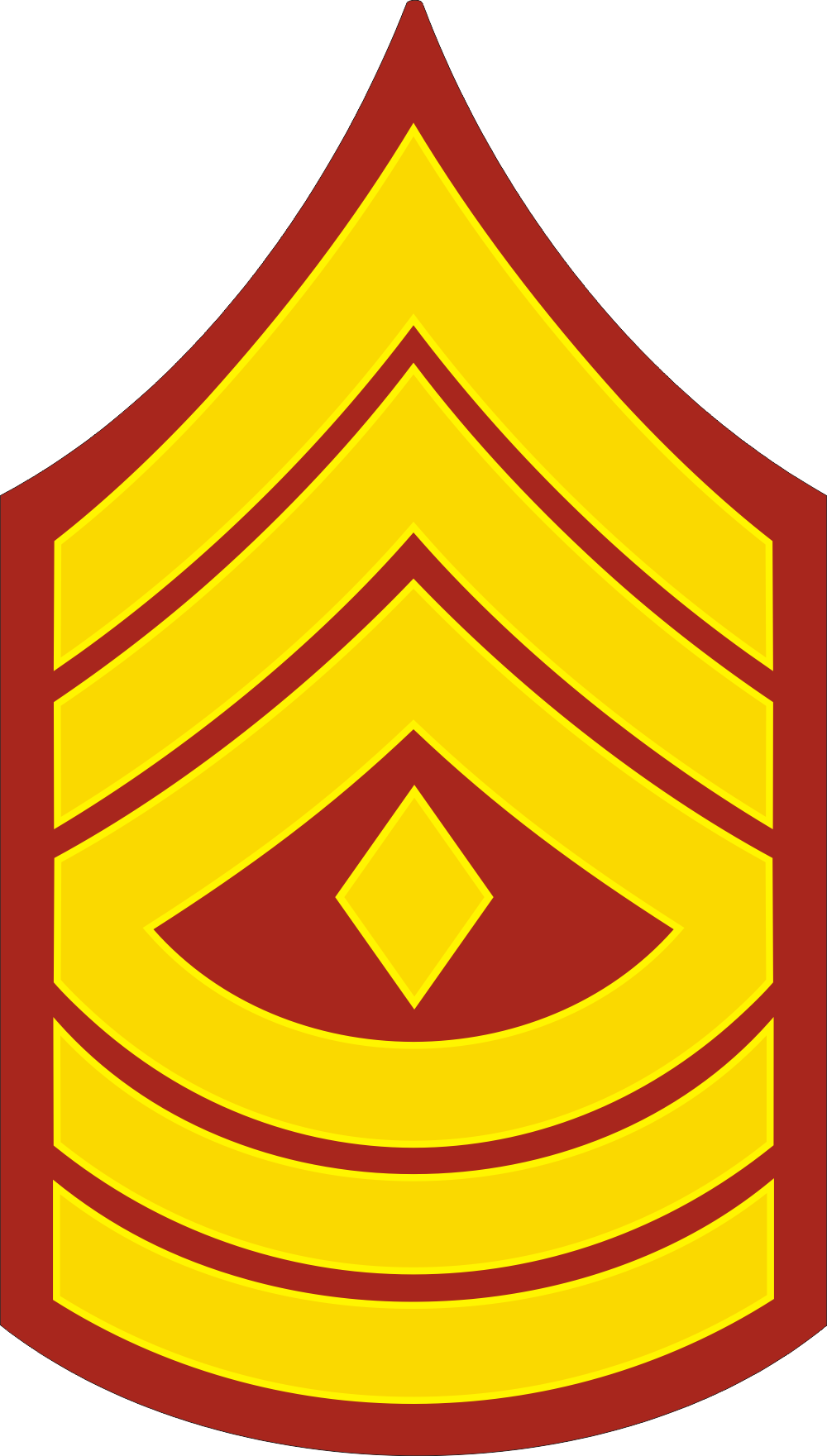 E-8 1SGT First Sergeant (Gold) Decal