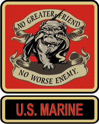 U.S. Marine No Greater Friend, No Worse Enemy Decal