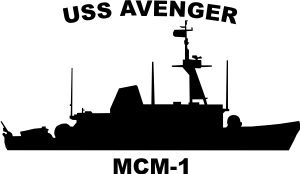Mine Countermeasure Ship MCM (Black) Decal