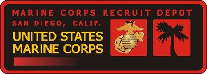 MCRD Marine Corps Recruitment Depot Decal