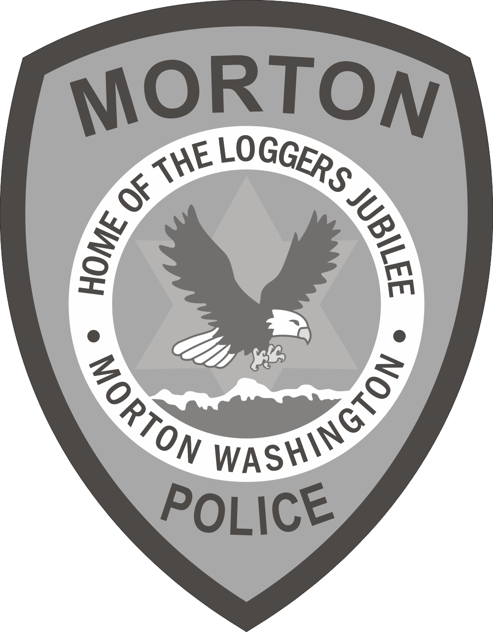 Morton Police Department Subdued Decal
