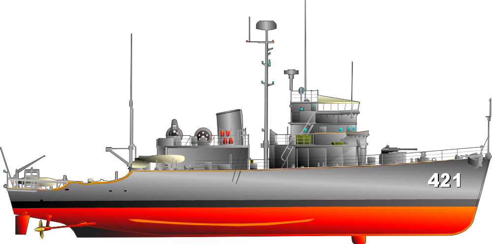 Agile Class Ocean Minesweeper MSO Decal