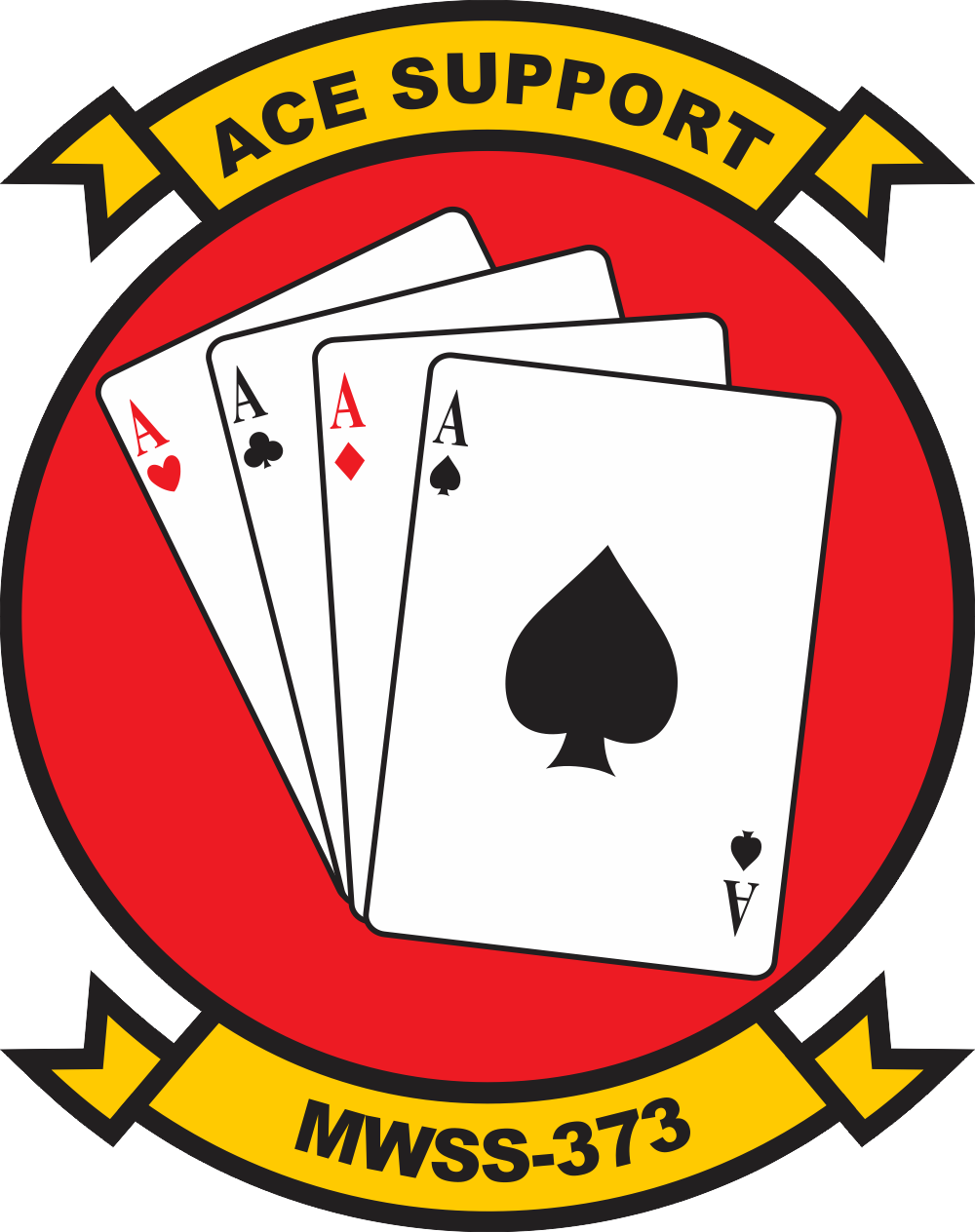 MWSS-373 Marine Wing Support Squadron Decal