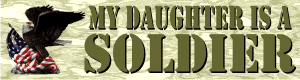 My Daughter is a Soldier Decal