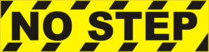 No Step Decal
