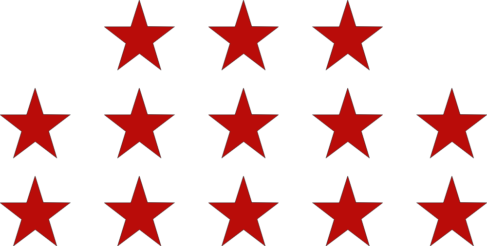 North Vietnam Aerial Victory Star Set Decal