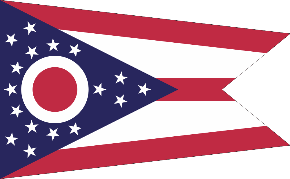 Ohio State Flag Decal