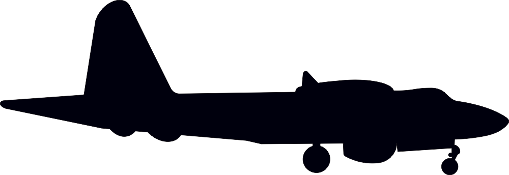 Lockheed P-2V Neptune Silhouette (Black) Decal