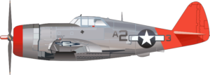 P 47 Thunderbolt with Gear Up Decal