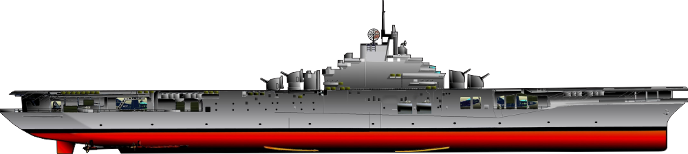 World War II ESSEX Class Aircraft Carrier Decal