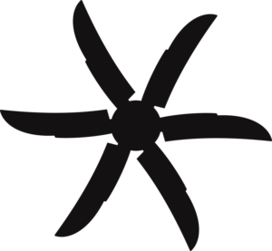 6 Blade Prop Decal