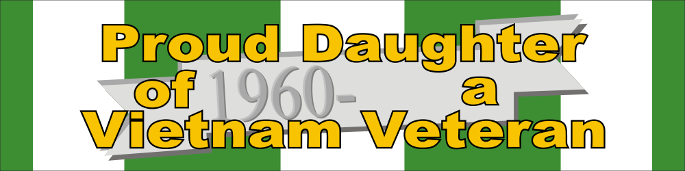 Proud Daughter of Vietnam Vet Decal