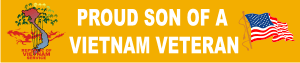 Proud Son of a Vietnam Veteran (1) Decal