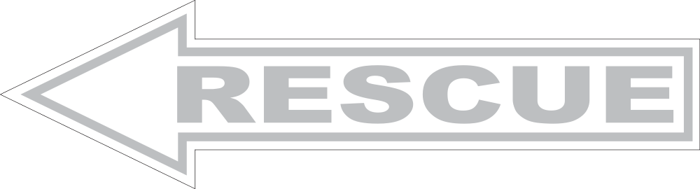 Rescue Arrow Gray (Left) Decal