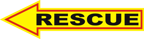 Rescue Arrow (Left) Decal