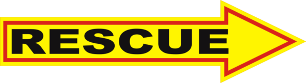 Rescue Arrow (Right) Decal