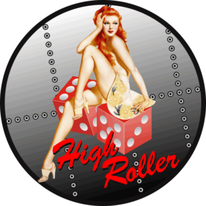 Casino Girl High Roller Decal