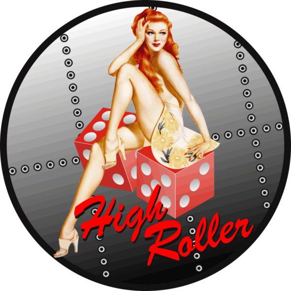 Casino Girl High Roller Decal