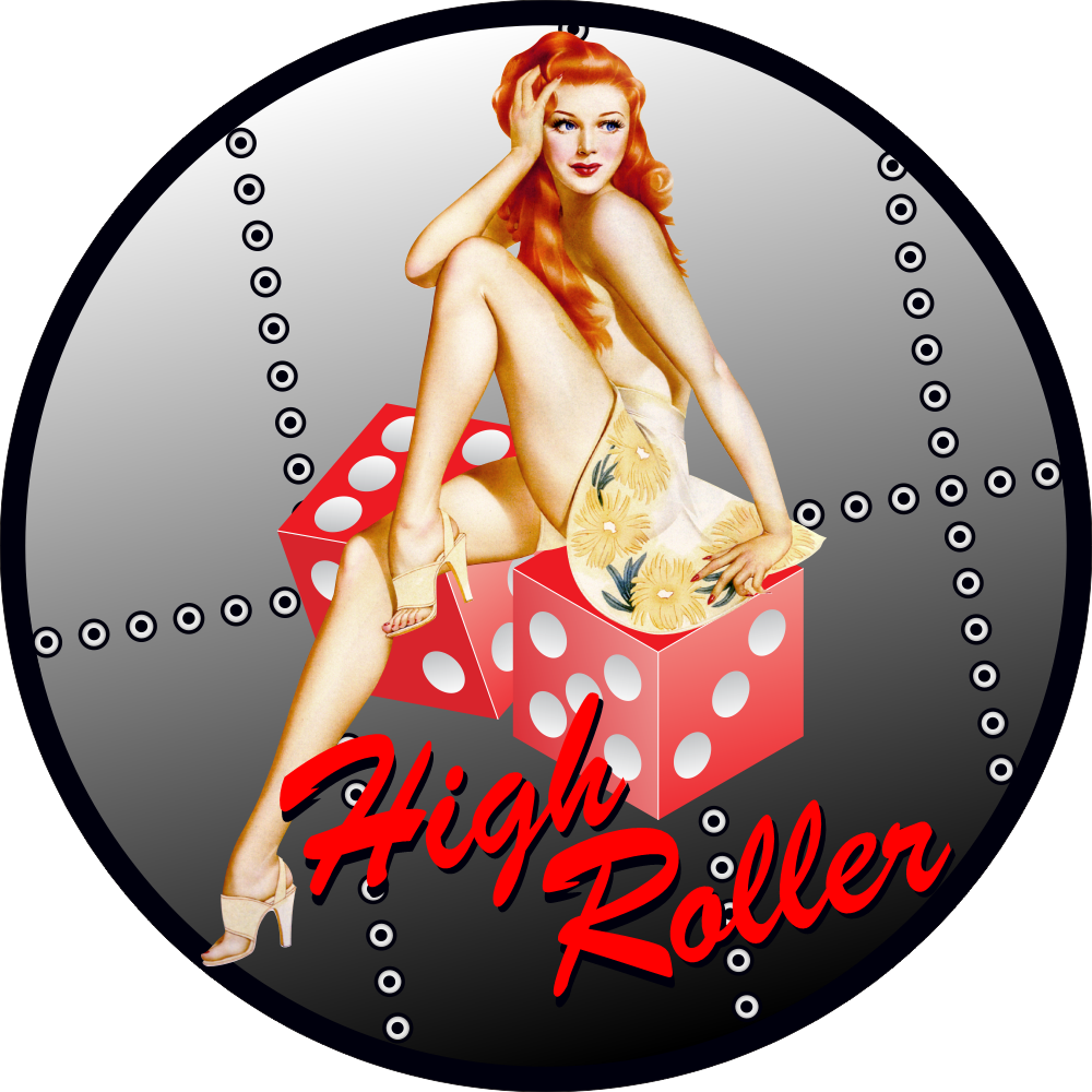 Casino Girl High Roller Decal