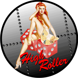 Casino Girl High Roller Decal