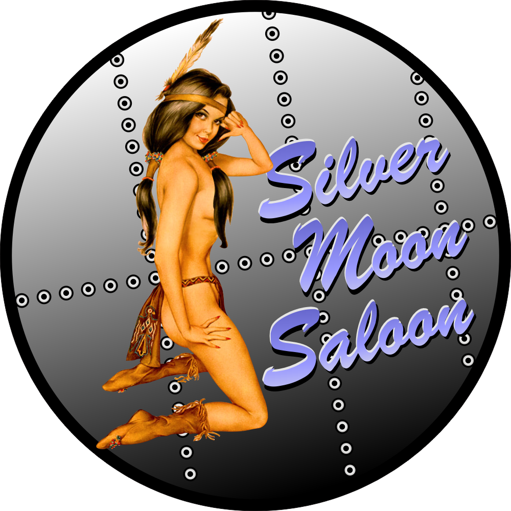 Silver Moon Saloon Rivets Decal