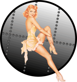 Strawberry Blonde Rivets Decal