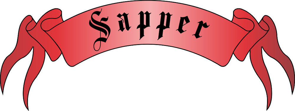 Sapper Scroll Decal